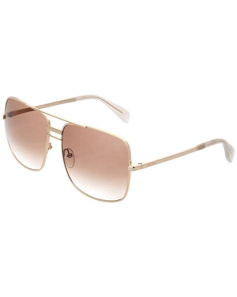 celine unisex cl 41808 s 61mm sunglasses|Celine Gold CL41808/S Aviator Sunglasses .